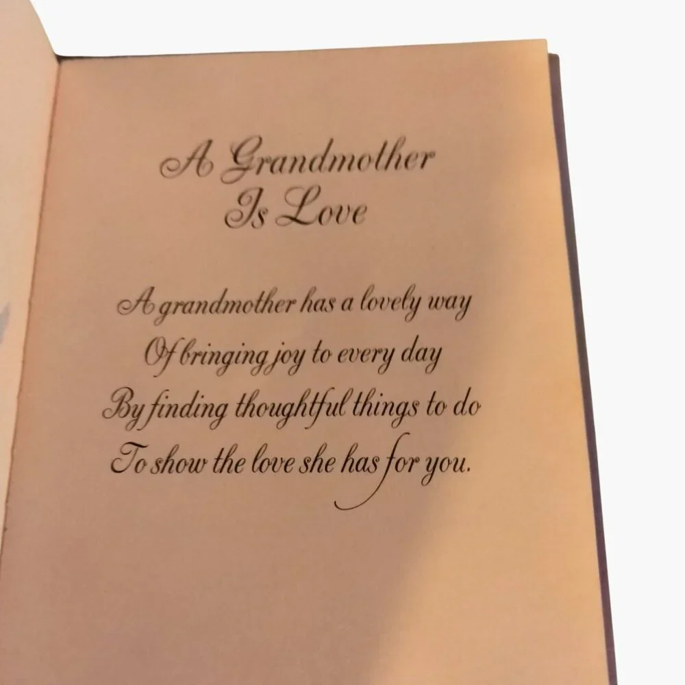 A Grandmother Is Love Keepsake Book Hallmark Box Floral Design Gift